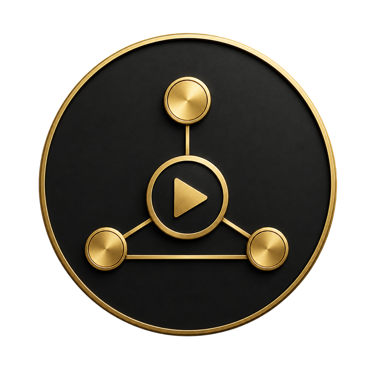 connected content nodes symbol